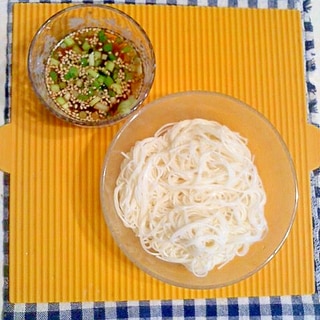 海苔つけ汁の素麺♪